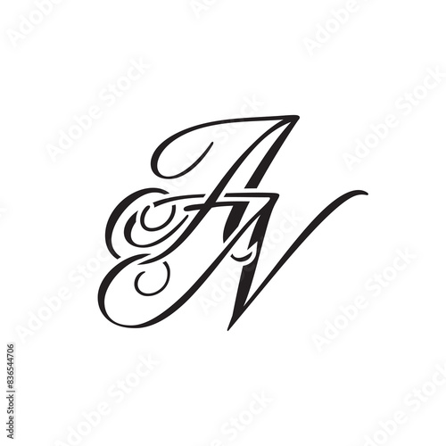 AN initial monogram logo	