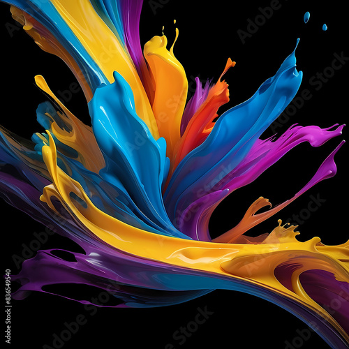 Design abstrait coloré