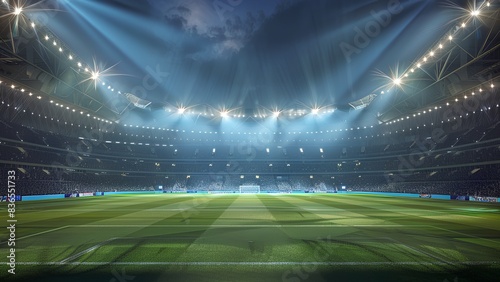 stadium with lights