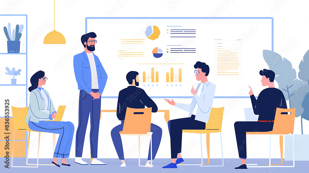 Obraz premium New business presentation Business growth of thinkers and innovators to sell business performance