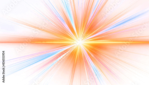 Sunburst PNG, abstract background with rays, Light PNG, sunburst PNG transparent background, glowing sunburst on white isolated, light speed effects