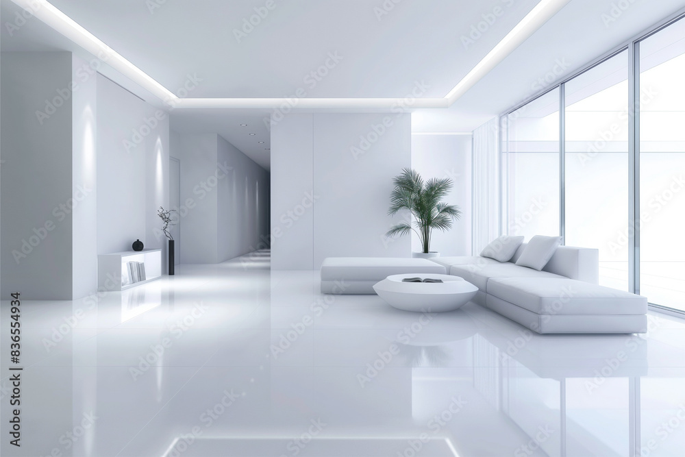 Modern Minimalist Living Space Modern Minimalist Living Space