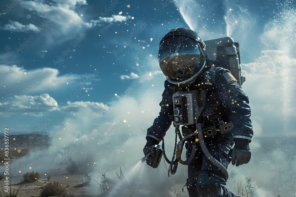 Ethereal Astronaut Adrift in the Cosmic Embrace of the Galaxy Ethereal Astronaut Adrift in the Cosmic Embrace of the Galaxy