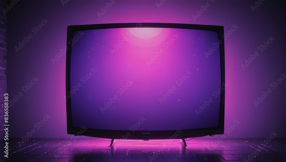 Retro TV Purple Light Retro TV Purple Light