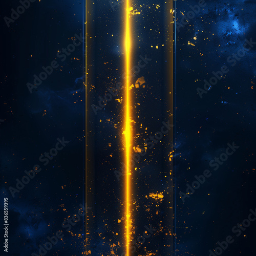 Epic Dynamic Blue and Gold Spotlight Design