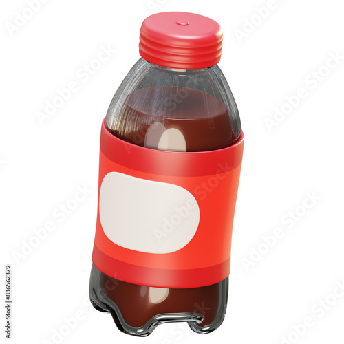 Realistic drink in 3d icon illustration