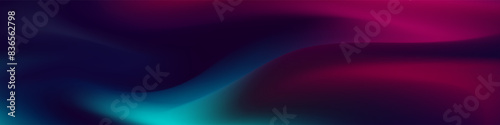 Obraz na plátně Striking gradient mesh wave blur banner crafting an impactful, attention grabbin