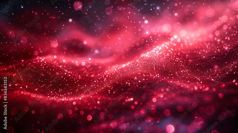 Abstract red bokeh background with particles, abstract red particles concept illustration Abstract red bokeh background with particles, abstract red particles concept illustration