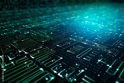 Abstract Background Illustrating Digital Transformation, System Engineering, and Programming Concepts