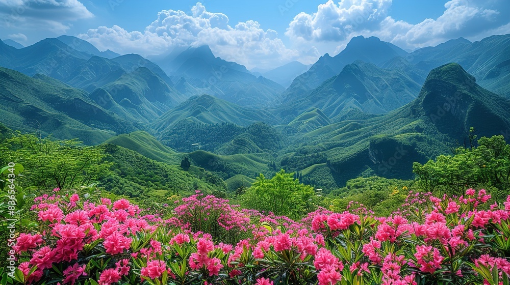 meadow with flowers meadow with flowers