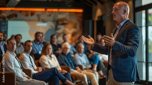 Visionary Communicator, Business Leader Charms Audience with Compelling Presentation