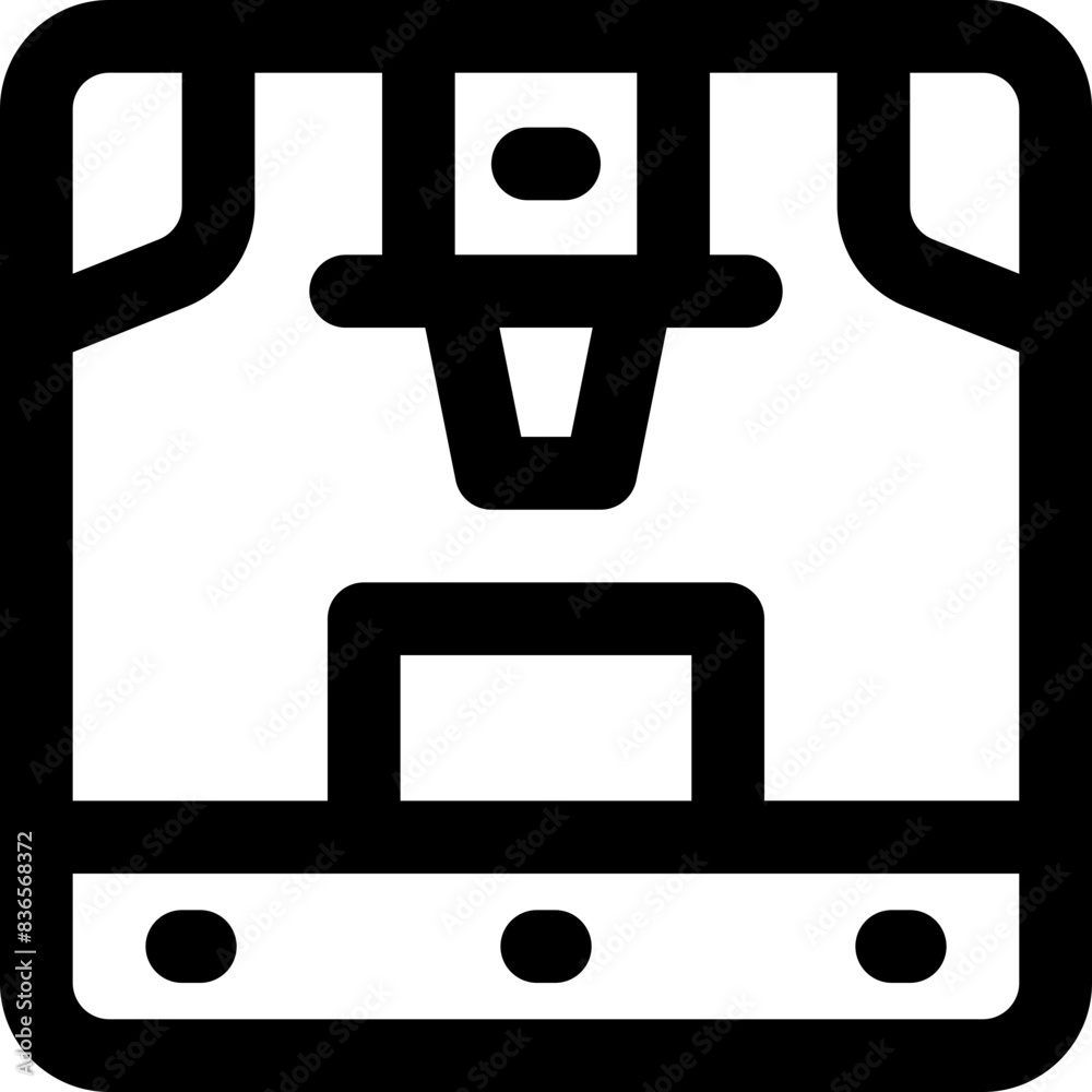 3d printer icon. vector line icon for your website, mobile, presentation, and logo design.