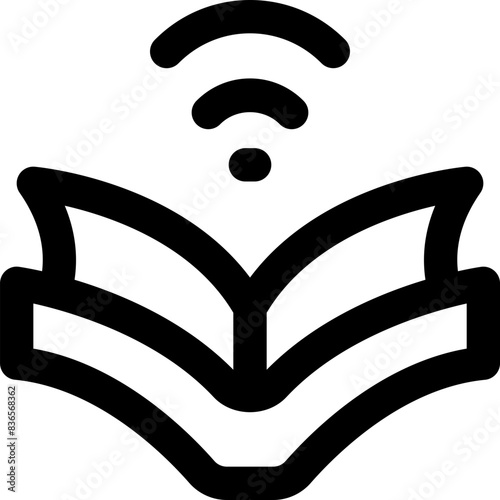 electronic book icon. vector line icon for your website, mobile, presentation, and logo design.