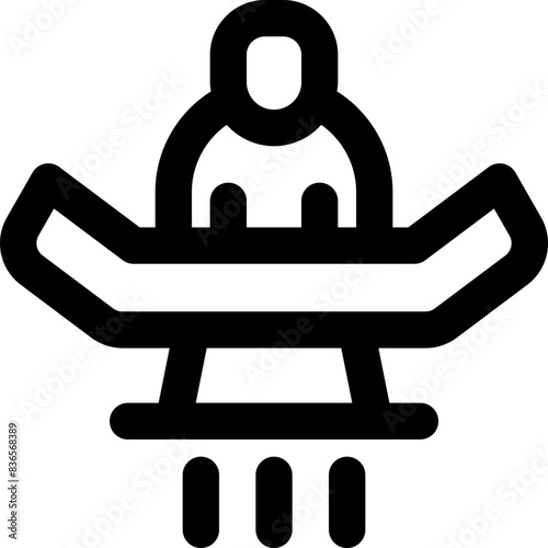 hoverboard icon. vector line icon for your website, mobile, presentation, and logo design.