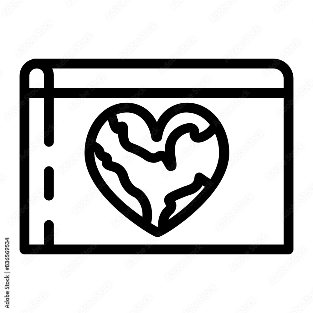 world heart day line icon style world heart day line icon style