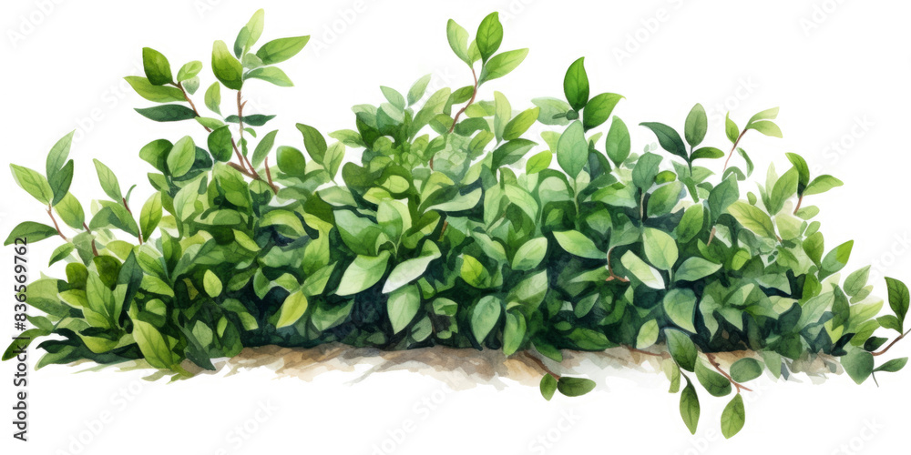 Green Bush Isolated on Transparent Background Green Bush Isolated on Transparent Background