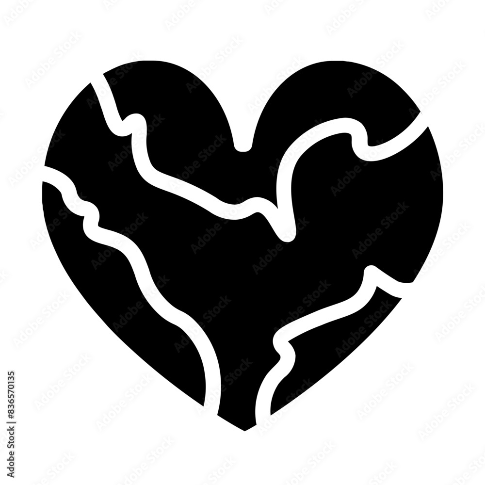 international heart day glyph icon style international heart day glyph icon style