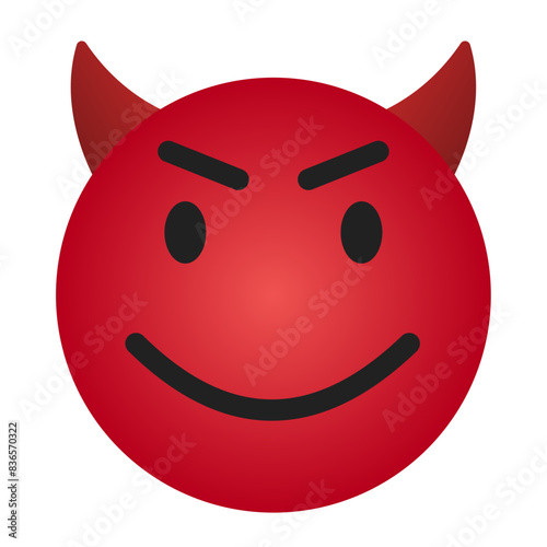 red devil face expression icon 