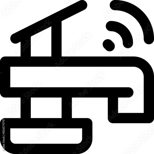 faucet icon. vector line icon for your website, mobile, presentation, and logo design.