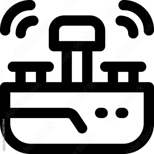 sink icon. vector line icon for your website, mobile, presentation, and logo design.