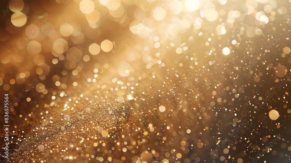 A close-up of glittering dust particles suspended in a sunbeam A close-up of glittering dust particles suspended in a sunbeam