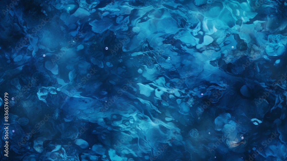 Fototapeta premium Explore the peaceful and detailed highresolution texture of Neptunes deep blue atmosphere, a distant ice giant in our solar system.