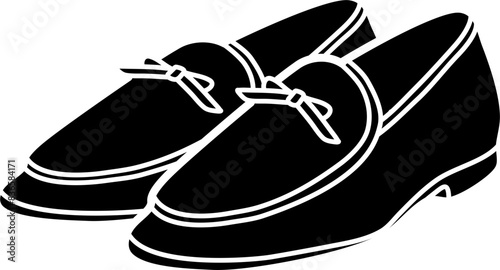 belgian loafers vector illustration