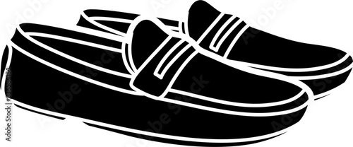 casual loafers vector illustration