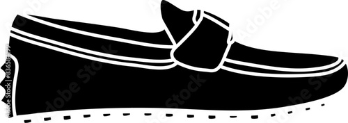 driving loafers vector illustration