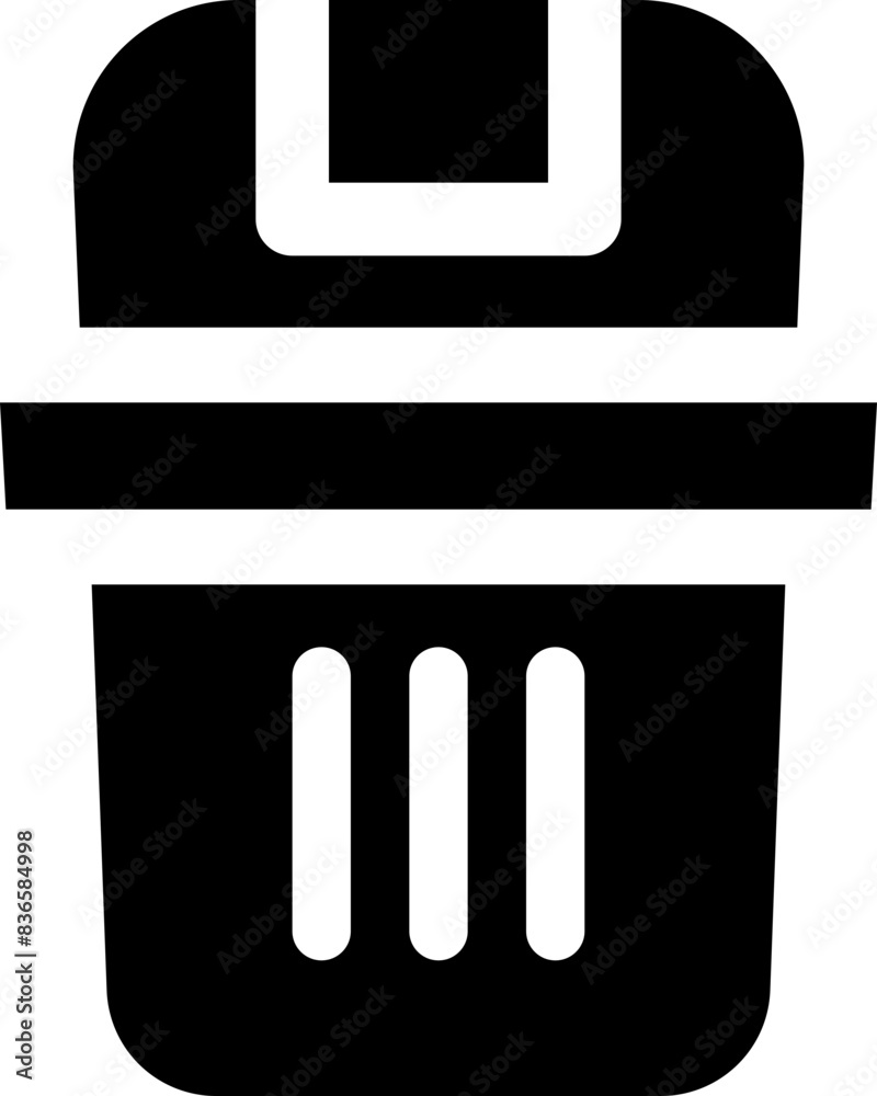bin icon. vector glyph icon for your website, mobile, presentation, and logo design. bin icon. vector glyph icon for your website, mobile, presentation, and logo design.