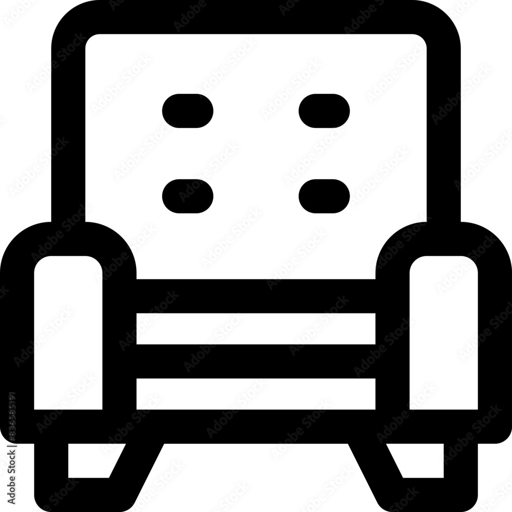 couch icon. vector line icon for your website, mobile, presentation, and logo design. couch icon. vector line icon for your website, mobile, presentation, and logo design.