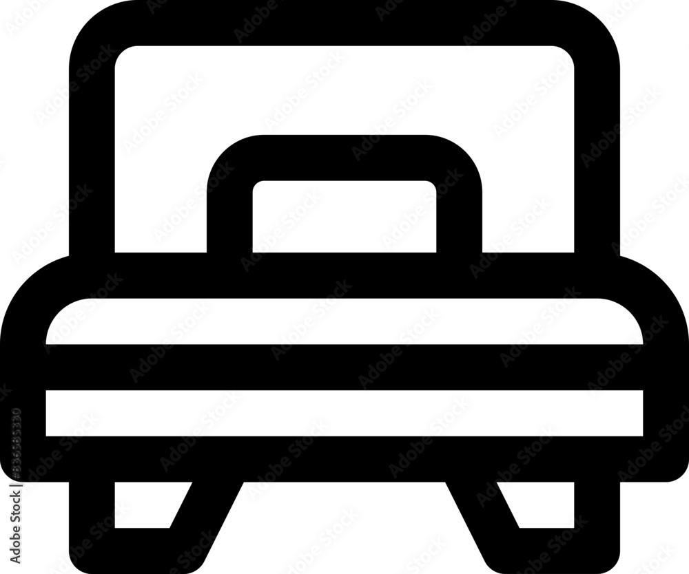 bed icon. vector line icon for your website, mobile, presentation, and logo design. bed icon. vector line icon for your website, mobile, presentation, and logo design.