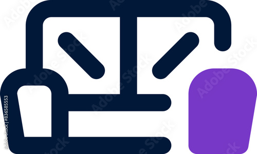 sofa icon. vector dual tone icon for your website, mobile, presentation, and logo design.