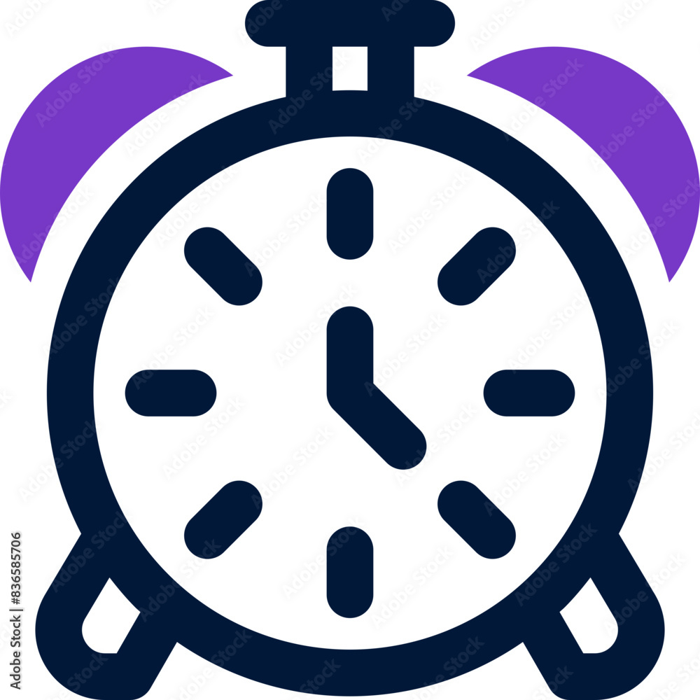 alarm icon. vector dual tone icon for your website, mobile, presentation, and logo design.