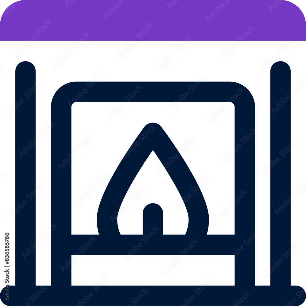 fireplace icon. vector dual tone icon for your website, mobile, presentation, and logo design. fireplace icon. vector dual tone icon for your website, mobile, presentation, and logo design.