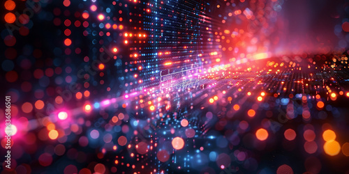 Wallpaper Mural Digital background for tech, AI, neural networks, data, audio, graphics Torontodigital.ca