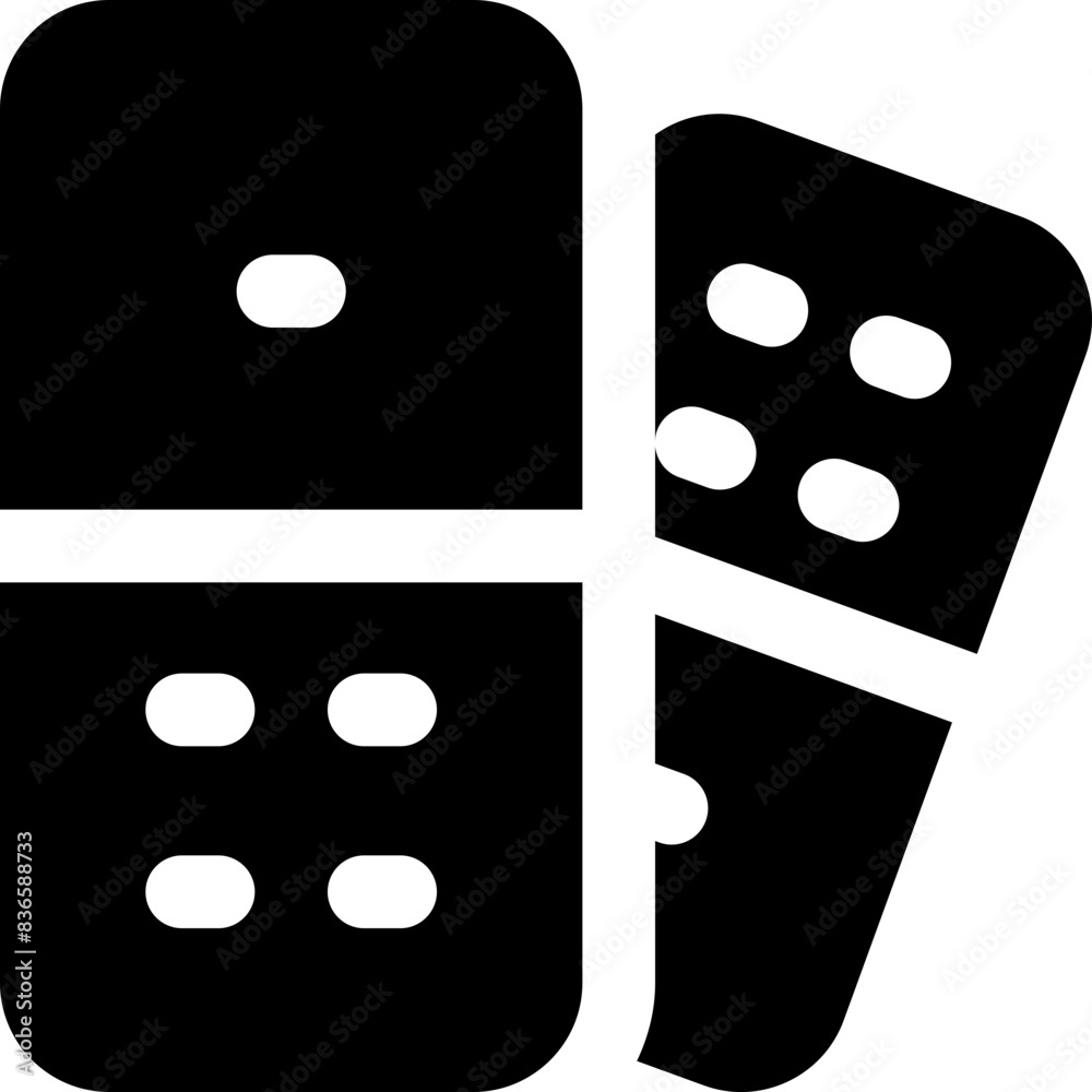 domino icon. vector glyph icon for your website, mobile, presentation, and logo design. domino icon. vector glyph icon for your website, mobile, presentation, and logo design.