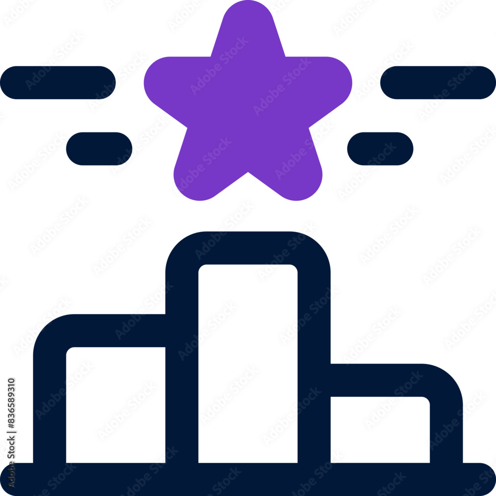 Obraz premium podium icon. vector dual tone icon for your website, mobile, presentation, and logo design.