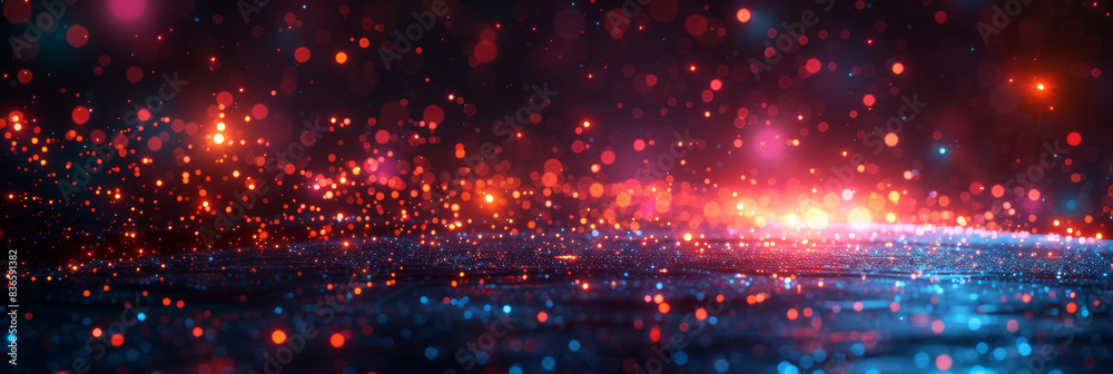 Fototapeta premium Digital background for tech, AI, neural networks, data, audio, graphics