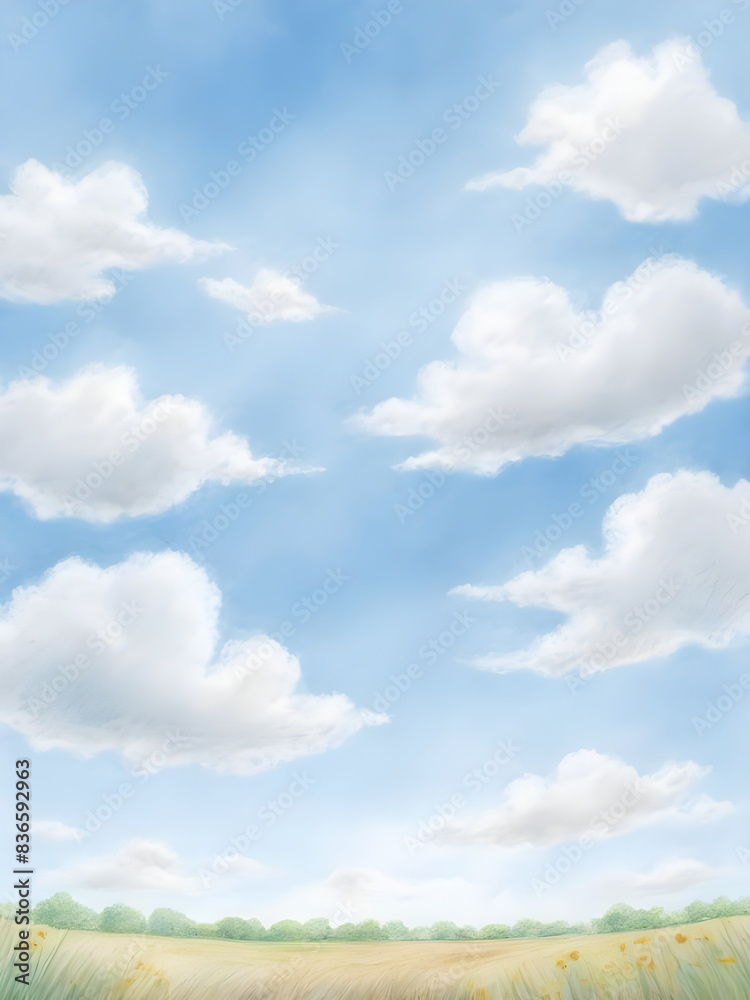 backdrop with summer landscape 