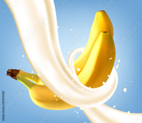 Milk Splash with Banana