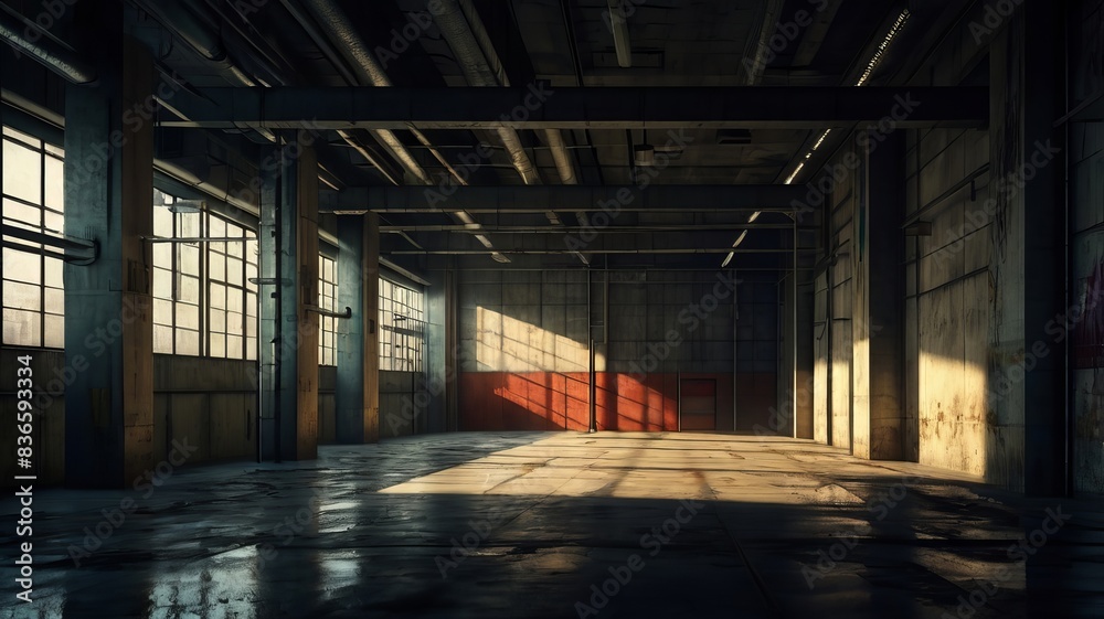 empty room with sunlight ai generated empty room with sunlight ai generated