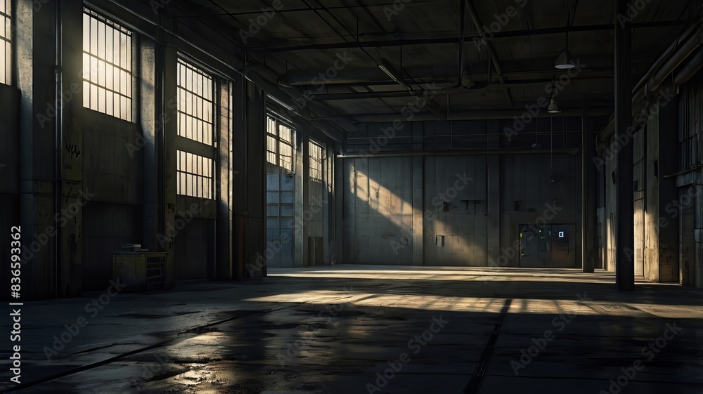 empty room with sunlight ai generated empty room with sunlight ai generated