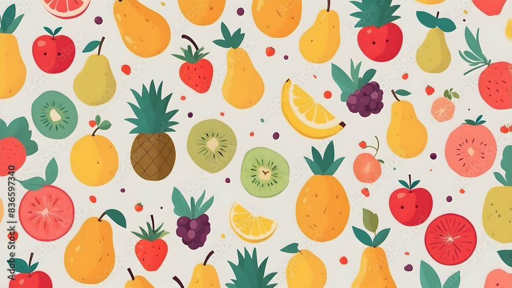 seamless pattern with fruits seamless pattern with fruits