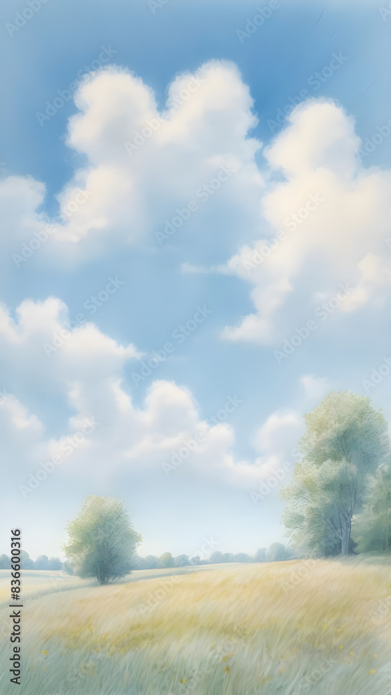 Obraz premium blue sky in summer