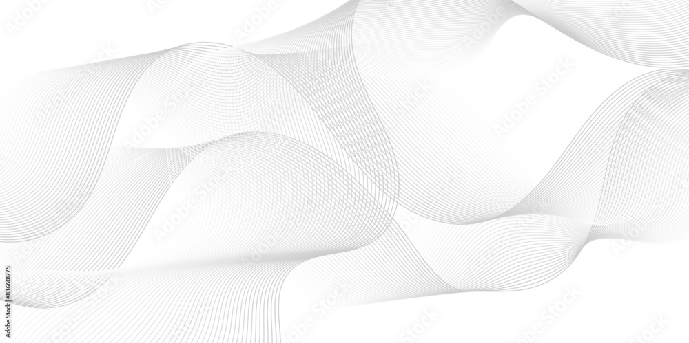 Vector abstract white digital blend wave lines technology background. Modern minimal gradient white flowing wave lines and glowing moving lines. Futuristic technology and sound wave lines background. Vector abstract white digital blend wave lines technology background. Modern minimal gradient white flowing wave lines and glowing moving lines. Futuristic technology and sound wave lines background.