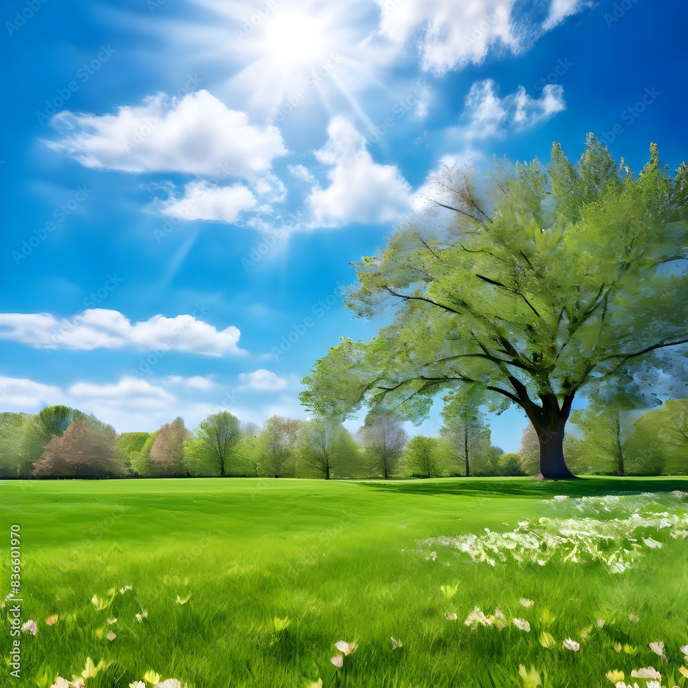 beautiful blurred background image of spring nature, Ai Generated beautiful blurred background image of spring nature, Ai Generated
