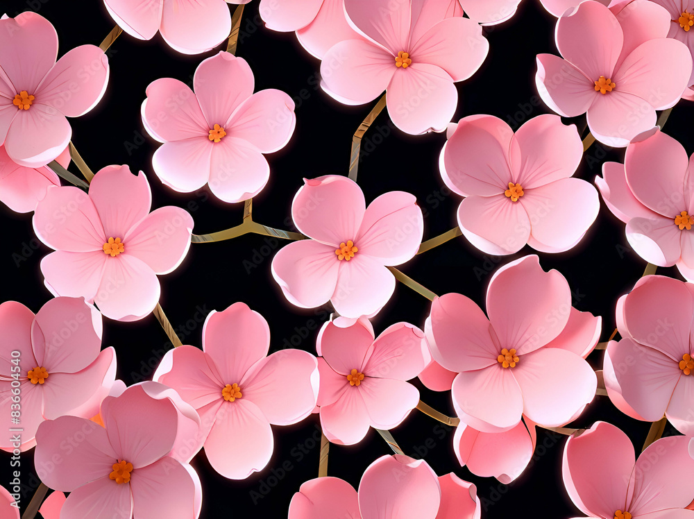 abstract neon bright pink cherry blossom abstract neon bright pink cherry blossom