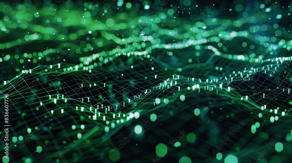 3D Render of Digital Binary Code Matrix Background 3D Render of Digital Binary Code Matrix Background