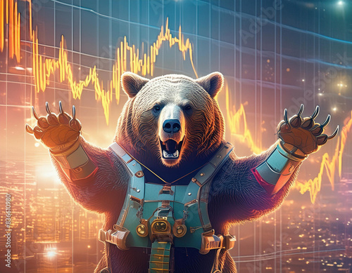 株価チャート　ベア相場
